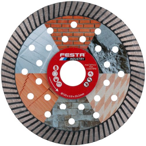 Kotou diamantov, turbo Extreme, 125x2,0mm, 22,2mm, FESTA INDUSTRY