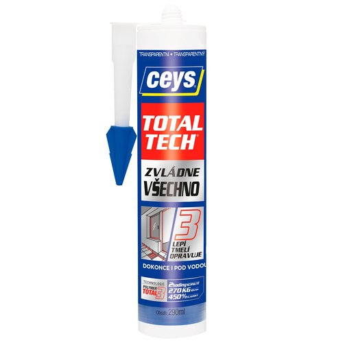 Tmel lepc Ceys TOTAL TECH Experess, transparentn, 290ml