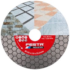 Kotou diamantov ezn, 125x2,0mm, 22,2mm, FESTA INDUSTRY